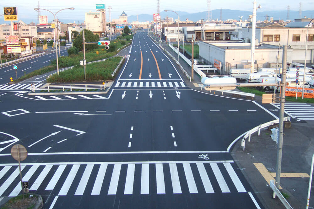 区画線の設置